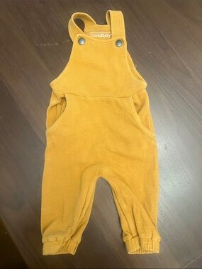 L'ovedbaby Mustard Overalls with Snap Suspenders size 3-6 months